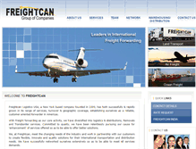 Tablet Screenshot of freightcanlogistics.com